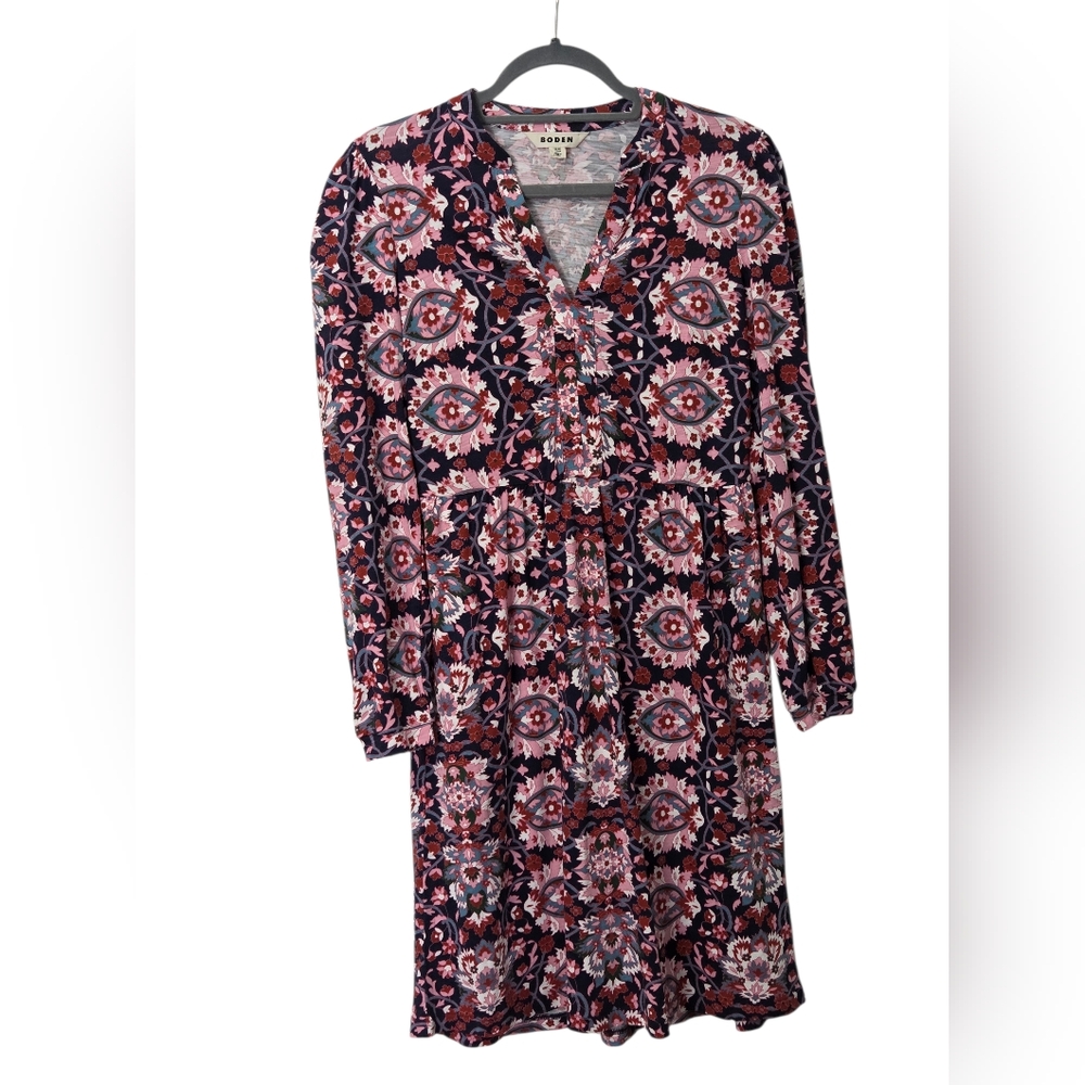 Boden Pink Naomi Relaxed Jersey Dress US 4R
